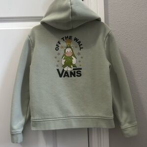 Toddler size 6 vans Christmas unicorn green hoodie